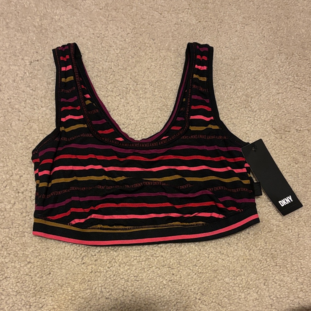 DKNY Multicolor Striped Bra